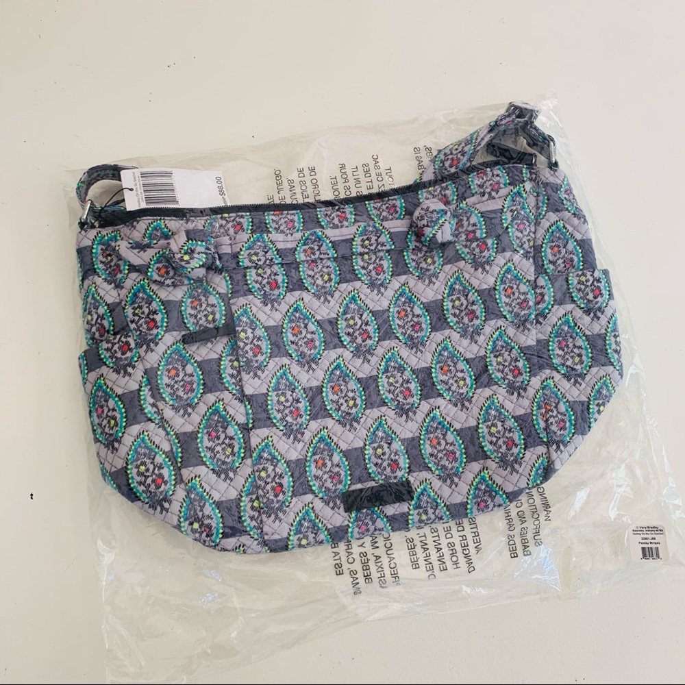 Vera Bradley Paisley Stripes Hadley On-the-Go Crossbody Bag - Picture 3 of 9